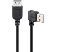 USB 2.0 Hi-Speed-Verlängerungskabel 90°, schwarz, 0,15 m