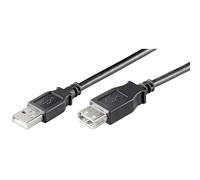 USB 2.0 Hi-Speed Verlängerungskabel A Stecker A Buchse schwarz - Länge: 5,00 m