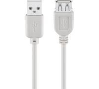 USB 2.0 Hi-Speed-Verlängerungskabel, grau 0,6m
