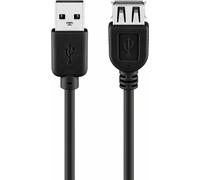 Pro USB 2.0 Extension A/A - Schwarz - 0.3m
