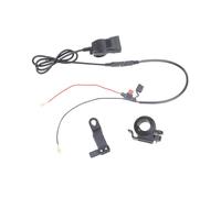 USB Typ-C 12V-24V Motorrad-Ladegerät mit Voltmeter, Schnellladen für Telefone, Tablets und GPS, Lenker-/Spiegelhalterung