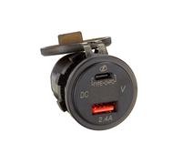 USB KFZ Ladegerät 12V/24V USB-A/USB-C 5V 3.1A Schnellladung