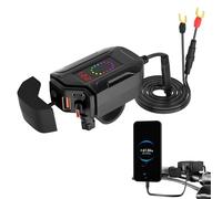 USB-Ladegerät für Motorrad, wasserdicht, einziehbar, Typ C, Schnellladung, wasserdicht, 12 V-24 V, Netzteil für Motorrad, für elektronische Geräte auf Reisen und im täglichen Gebrauch