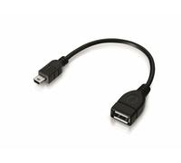 USB-OTG Adapter-Kabel Mini-USB-Stecker USB-Buchse Typ A für Autoradio, Navi (2er Set)