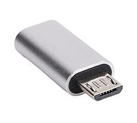 USB-Typ-C-Adapter, USB-Typ-C-auf-Micro-USB-Konverter Buchse auf Stecker, 480Mpbs Übertragungsgeschwindigkeit, Zum Aufladen und Datenübertragung von -Geräten (Silver)