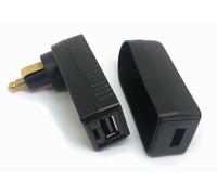 USB Winkel-Lader mit Bordstecker für BMW Triumph KTM Ducati Motorrad BAAS