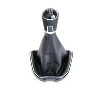 UTONGMU Schaltung Für VW Für Caddy 4 IV MK4 2015-2019 Schaltknauf Wechselhebel Schalter Shifter Manueller Griff Mit Gamasche(6-Speed)
