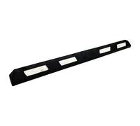 UvV Radstopper WHEEL Parkplatzabgrenzung schwarz weiß inkl. Befestigung 55 bis 180 cm - 1800 mm