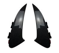 UYCHYTQR Auto-Heckspoiler Für Mercedes CLA Klasse C118 CLA180 CLA35 CLA45 CLA200 CLA250 AMG 2020-2023 Hinten Stoßstange Canard Lip Splitter Seite Vent(Carbon-Look)