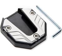 UYJJYDFC Motorrad-Seitenständerpolster Für Yamaha Tricity 300, Kickstand Extender Fuß Seitenständer Verlängerung Fuß Pad Platte Motorrad Zubehör,Silver