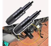 UYJJYDFC Motorrad Sturzschutz für Yamaha Xmax 300 MT15 MT-15 MT125 MT-125, Auspuff Rahmengleiter CNC Aluminium & ABS Crash Pads Sturzbügel Zubehör,Black