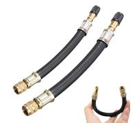 UYVPAER 2 Stück Ventilverlängerung Autoventil, Flexible Gummi Autoventil Verlängerung Ventiladapter Reifenventil Verlängerung Adapter Reifenventilverlängerung Für Auto Motorräder Fahrrad