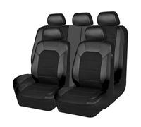 VAEVEN Auto-Sitzbezüge für Nissan Qashqai 2006-2020 2021 2022 2023 2024 2025, Autositzbezüge Kompletter Satz Sitzbezüge aus Leder, 5 Sitzer Schonbezüge Sitzschoner Vorne Hinten Sitzauflage,A Black