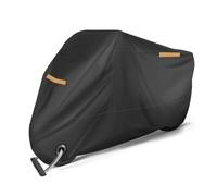 VAEVEN Motorrad Abdeckplane für BMW R 1200 GS LC ADV R1250GS R 1250, Wasserdicht Staubdicht Motorradabdeckung, Outdoor Indoor Motorradplane mit Schlossloch Winddichte Schnalle,A Black