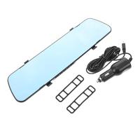 Vaguelly Auto Kamera Spiegel mit Rückfahrkamera und Dashcam Vorne und Hinten Kabellos Schlankes Design aus Kunststoff und Metall für Sicheres Fahren und Einfaches Rückwärtsfahren