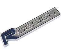 VALBEL Auto Emblem Aufkleber für Volvo R Design XC60 V70 S60 V40 V60 C30 V50, Mehrfarbig, Kunststoff, Schwarz, Fahrzeug-spezifisch, Autoaufkleber, Fahrzeugembleme