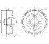 Valeo Bremstrommel 237008