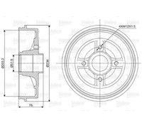 Valeo Bremstrommel 237008