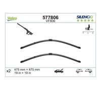 VALEO 2x SILENCIO FLACHBALKEN-WISCHER SET VORNE passend für VW LUPO | VF806
