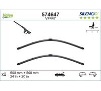 VALEO 2x Wischblatt SILENCIO FLAT BLADE SET 574647/2x für BMW X5 E70 X6 E71 E72