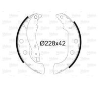Valeo Bremsbackensatz 562059, hinten rechts/links, ohne Radbremszylinder, für Peugeot Citroën