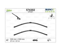 SET VALEO SILENCIO FLAT BLADE SCHEIBENWISCHER VORNE FÜR SKODA SUPERB I 3U VW PASSAT B5 3BG PASSAT VARIANT B5 3BG 00-05