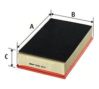 Valeo 585204 Luftfilter für VW MULTIVAN T5 T6 TRANSPORTER T6 T5 7HB 7HJ 7EB