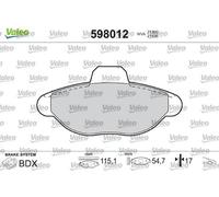 Valeo Bremsbelagsatz 598012 – Scheibenbremse für Fiat & Lancia (Seicento, Punto, Panda)