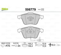 VALEO 598779 Bremsbelagsatz, Scheibenbremse für AUDI SEAT