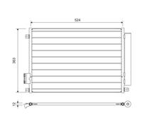 Kondensator Klimaanlage VALEO 814155 für Fiat Lancia Ford Abarth 500 C Ypsilon
