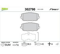 VALEO BREMSBELÄGE SATZ HINTEN passend für ABARTH 124 FIAT 124 MAZDA MX-5