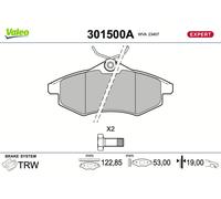 VALEO BREMSBELÄGE SATZ VORDERACHSE passend für CITROËN C2 C3 | 301500A