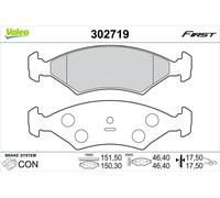 VALEO BREMSBELÄGE SATZ VORNE passend für FORD COURIER FIESTA PUMA MAZDA 121