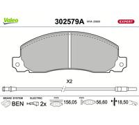 VALEO BREMSBELÄGE SATZ VORNE passend für OPEL ARENA RENAULT 30 TRAFIC | 302579A