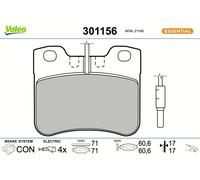 VALEO Bremsbeläge 301156 Vorderachse für Citroën & Peugeot – 4er Set