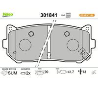 VALEO 301841 Bremsbeläge