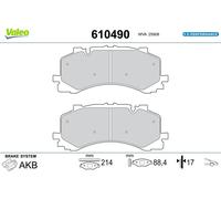 VALEO Bremsbelagsatz, Scheibenbremse vorne rechts links für VW AUDI 610490