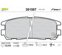 VALEO Bremsbelagsatz, Scheibenbremse ESSENTIAL 301507