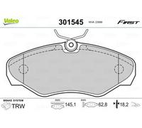 Valeo Bremsbelagsatz, Scheibenbremse FIRST 301545 Fahrzeugtyp PKW;Transporter