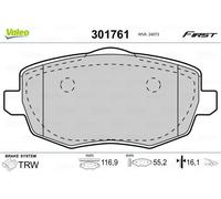 VALEO Bremsbelagsatz, Scheibenbremse ESSENTIAL 301761