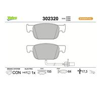 VALEO Bremsbeläge 302320 – Scheibenbremse Vorderachse für Audi A4/A5 (B9)