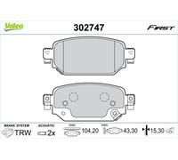 VALEO Bremsbelagsatz, Scheibenbremse ESSENTIAL 302747