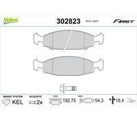 VALEO Bremsbelagsatz, Scheibenbremse vorne rechts links für JEEP 302823