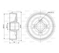 Valeo Bremstrommel 237008