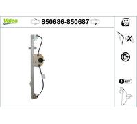 VALEO Fensterheber Links, Vorne u.a. für CITROËN, FIAT, PEUGEOT