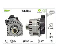 VALEO 439864 Lichtmaschine