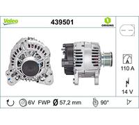 VALEO Generator NEW ORIGINAL PART 14V 110A für SKODA VW SEAT AUDI 439501