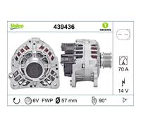 Wechselstromgenerator 439436 VALEO für VW Audi Skoda