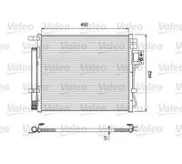 Valeo Kondensator, Klimaanlage 814404 | Kompatibel mit: KIA SORENTO II