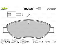 VALEO Scheibenbremse Bremsbelagsatz Vorderachse Für FIAT ALFA ROMEO 77364589 NEU